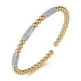 14K Yellow Gold, 14K White Gold Bracelet BG4974-6M45JJ