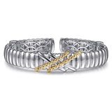 14K Yellow Gold, Sterling Silver (925) Bracelet BG5045-6MZJJJ