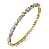 14K Yellow Gold, 14K White Gold Bracelet BG5058-6M45JJ