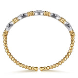 14K Yellow Gold, 14K White Gold Bracelet BG5058-6M45JJ