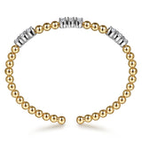 14K Yellow Gold, 14K White Gold Bracelet BG5076-6M45JJ