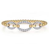 14K Yellow Gold, 14K White Gold Bracelet BG5080-6M45JJ