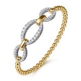 14K Yellow Gold, 14K White Gold Bracelet BG5080-6M45JJ