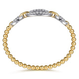 14K Yellow Gold, 14K White Gold Bracelet BG5080-6M45JJ