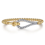 14K Yellow Gold, 14K White Gold Bracelet BG5081-6M45JJ