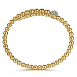 14K Yellow Gold, 14K White Gold Bracelet BG5086-6M45JJ