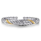 14K Yellow Gold, Sterling Silver (925) Bracelet BG5094-6MZJWS