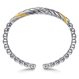 14K Yellow Gold, Sterling Silver (925) Bracelet BG5094-6MZJWS