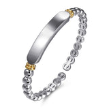 14K Yellow Gold, Sterling Silver (925) Bracelet BG5105-6MZJJJ
