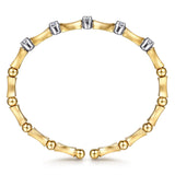 14K Yellow Gold, 14K White Gold Bracelet BG5154-6M45JJ