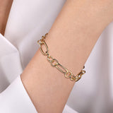 14K Yellow Gold Bracelet TB4796-75Y4JJJ