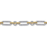 14K Yellow Gold, 14K White Gold Bracelet TB4906-75M45JJ