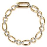 14K Yellow Gold, 14K White Gold Bracelet TB4931M45JJ