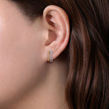 14K Yellow Gold, 14K White Gold Earring EG13454M45JJ