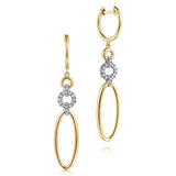14K Yellow Gold, 14K White Gold Earring EG13721M45JJ