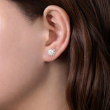 14K White Gold Earring EG14043W45PL