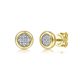 14K Yellow Gold, 14K White Gold Earring EG14094M45JJ