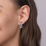 Sterling Silver (925) Earring EG14685SVJJJ