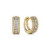 14K Yellow Gold, 14K White Gold Earring EG14715M45JJ