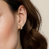 14K Yellow Gold, 14K White Gold Earring EG14715M45JJ