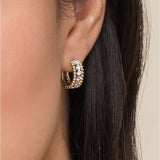 14K Yellow Gold, 14K White Gold Earring EG14715M45JJ