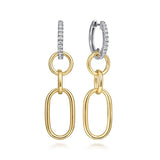 14K Yellow Gold, 14K White Gold Earring EG15041M45JJ