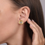 14K Yellow Gold, 14K White Gold Earring EG15046M45JJ
