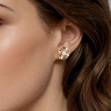 14K Yellow Gold, 14K White Gold Earring EG15046M45JJ