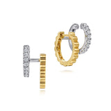 14K Yellow Gold, 14K White Gold Earring EG15047M45JJ