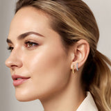 14K Yellow Gold, 14K White Gold Earring EG15047M45JJ