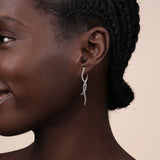 Sterling Silver (925) Earring EG15099SVJJJ