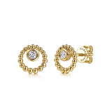 14K Yellow Gold Earring EG15162Y4JWS