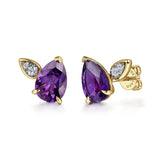 14K Yellow Gold, 14K White Gold Earring EG15193M45AM