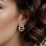 14K Yellow Gold, 14K White Gold Earring EG15201M45JJ
