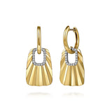 14K Yellow Gold, 14K White Gold Earring EG15208M45JJ
