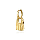 14K Yellow Gold, 14K White Gold Earring EG15208M45JJ