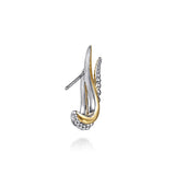 14K Yellow Gold, Sterling Silver (925) Earring EG15290MZJJJ