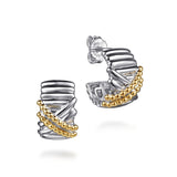 14K Yellow Gold, Sterling Silver (925) Earring EG15291MZJJJ