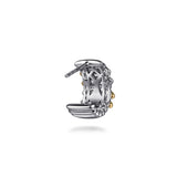 14K Yellow Gold, Sterling Silver (925) Earring EG15291MZJJJ