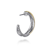 14K Yellow Gold, Sterling Silver (925) Earring EG15292MZJJJ