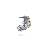 14K Yellow Gold, Sterling Silver (925) Earring EG15293MZJWS