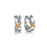 14K Yellow Gold, Sterling Silver (925) Earring EG15295MZJJJ