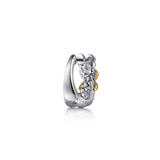 14K Yellow Gold, Sterling Silver (925) Earring EG15295MZJJJ