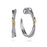14K Yellow Gold, Sterling Silver (925) Earring EG15297MZJJJ