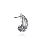 14K Yellow Gold, Sterling Silver (925) Earring EG15303MZJJJ