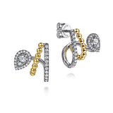 14K Yellow Gold, 14K White Gold Earring EG15312M45JJ
