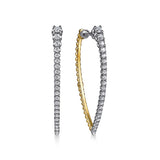 14K Yellow Gold, 14K White Gold Earring EG15314M45JJ