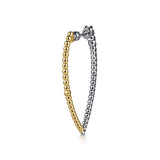 14K Yellow Gold, 14K White Gold Earring EG15314M45JJ