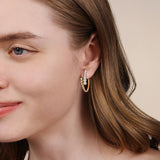 14K Yellow Gold, 14K White Gold Earring EG15315M45JJ