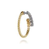 14K Yellow Gold, 14K White Gold Earring EG15315M45JJ
